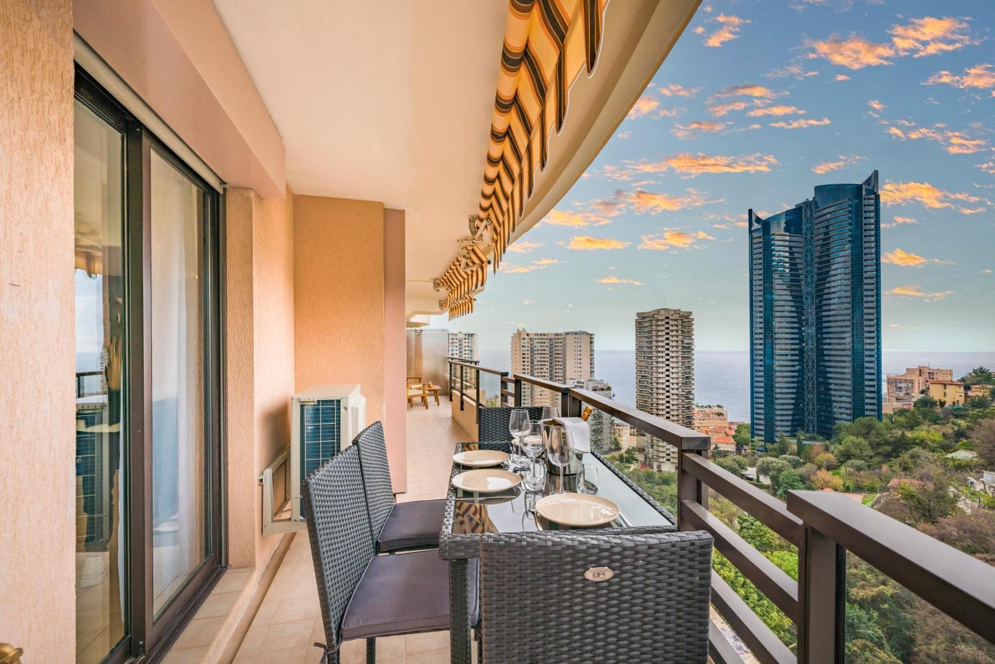דירות בוסוליי 5mn Monaco - Vue mer - Parking - Piscine - BB מראה חיצוני תמונה