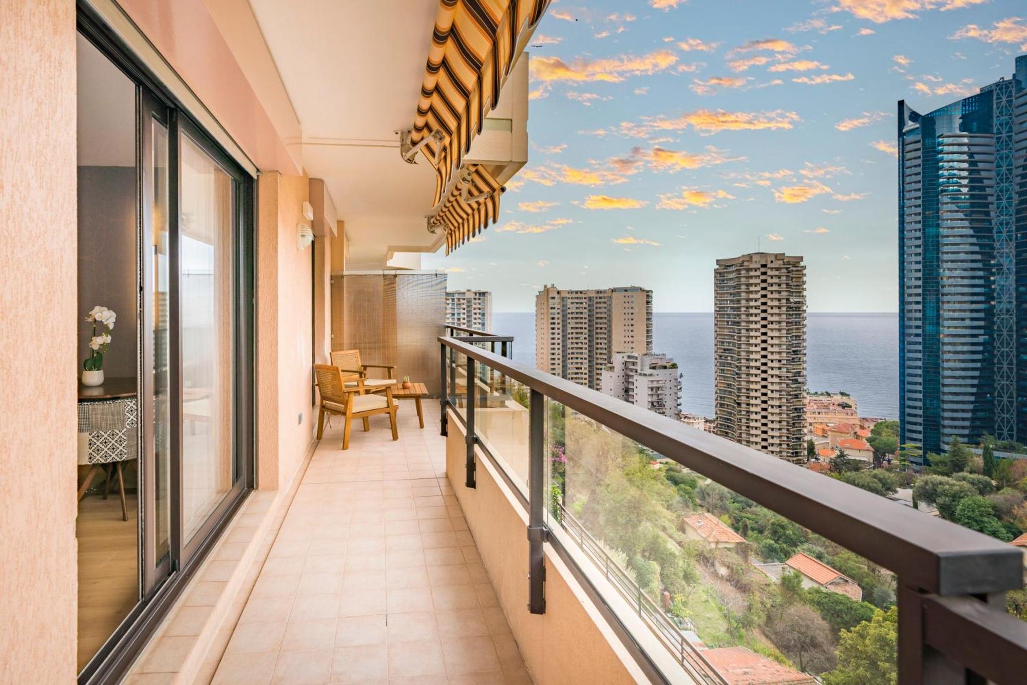 דירות בוסוליי 5mn Monaco - Vue mer - Parking - Piscine - BB מראה חיצוני תמונה