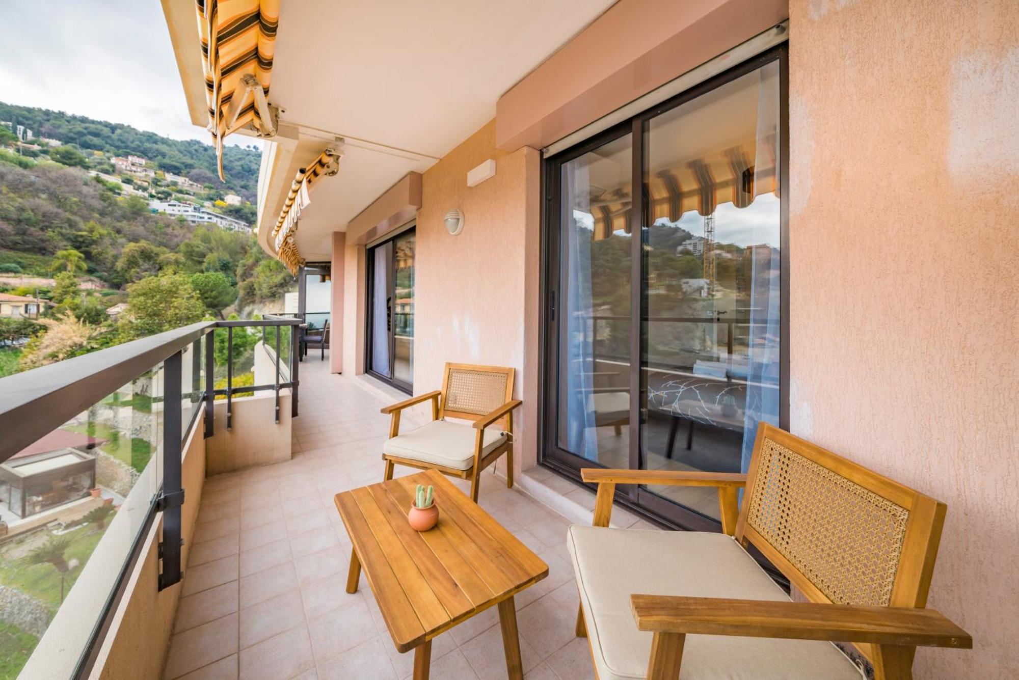 דירות בוסוליי 5mn Monaco - Vue mer - Parking - Piscine - BB מראה חיצוני תמונה