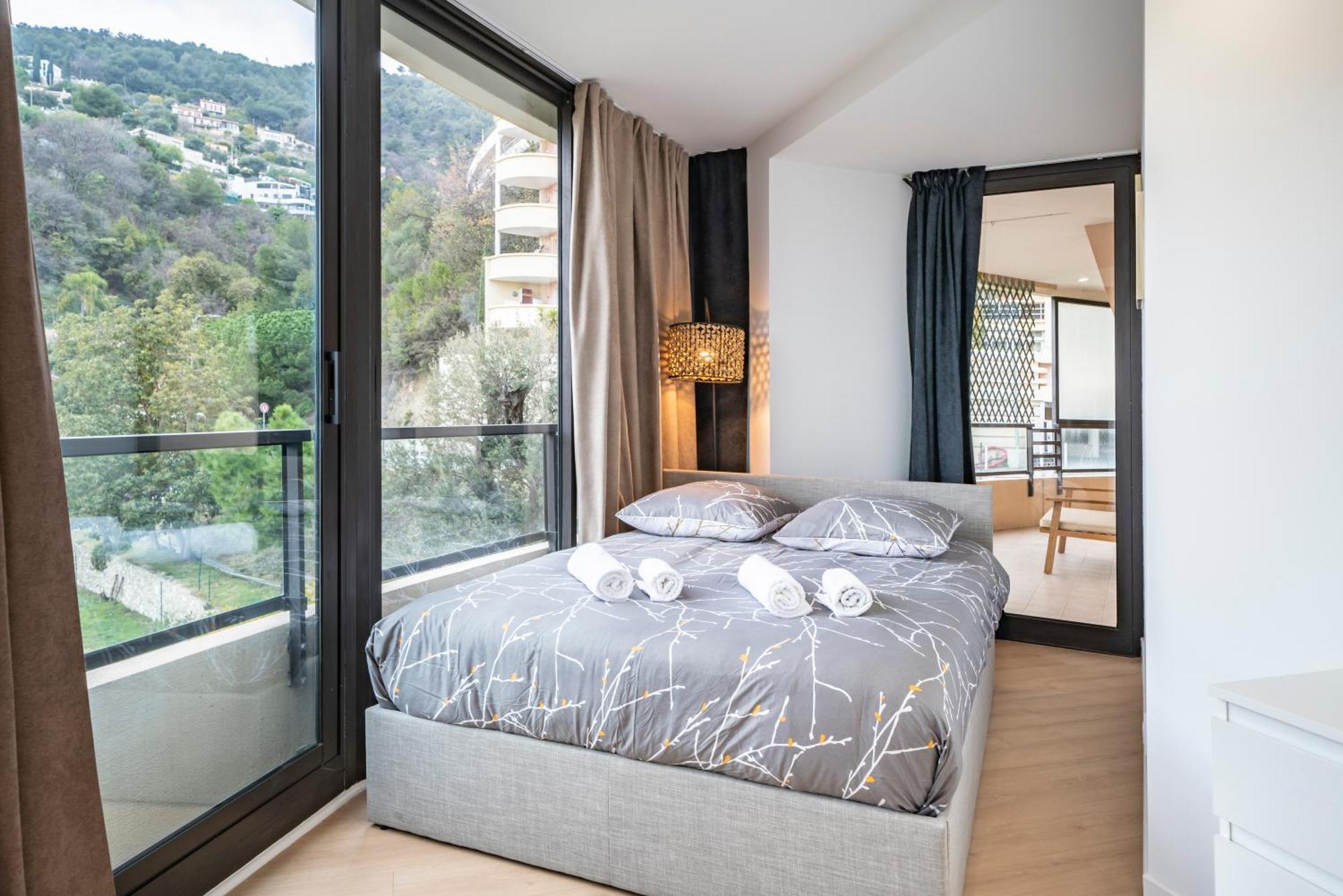 דירות בוסוליי 5mn Monaco - Vue mer - Parking - Piscine - BB מראה חיצוני תמונה