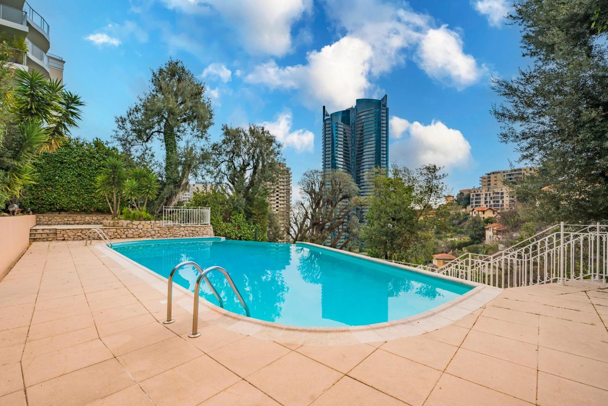 דירות בוסוליי 5mn Monaco - Vue mer - Parking - Piscine - BB מראה חיצוני תמונה
