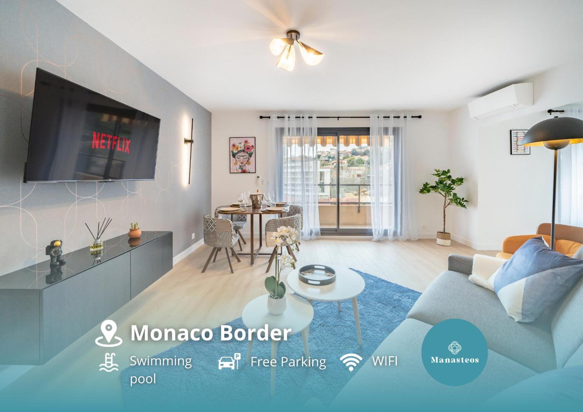 דירות בוסוליי 5mn Monaco - Vue mer - Parking - Piscine - BB מראה חיצוני תמונה